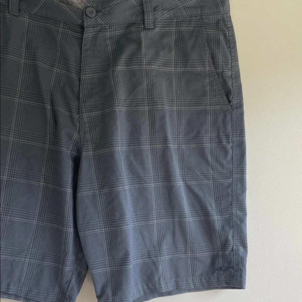 O'Neill Charcoal Plaid Men's Shorts